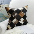 thumbnail image 2 of Natural Geo Black/Brown/White Geometric Diamond Throw Pillow, 2 of 4