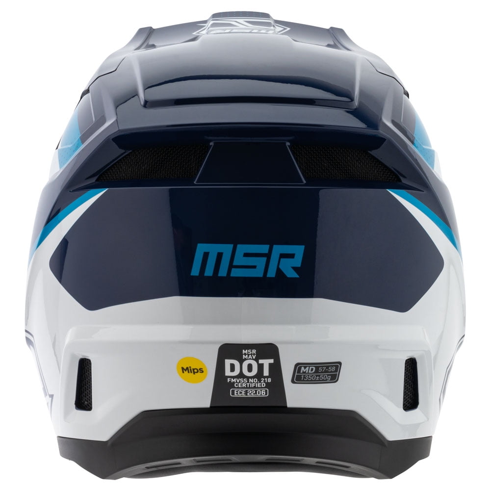 MSR™ Mav Inertia Dirt Bike Motocross Helmet w/MIPS X-Large Blue/White