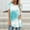 Light Blue Womens Tops 01, variant on Wenini Womens Tops Dressy Casual Short Sleeve Round Neck Tie-Dye Print Summer Shirts Mid-Length Loose Breathable Pullover Tunic Blouse Green XXL