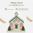 thumbnail image 3 of Spode Christmas Tree Miniature Christmas Village Figural Decoration, LED Lighted Christmas Village Set, Ceramic Holiday Decor - Dolomite Christmas Collectible for Indoor Display (School House), 3 of 7