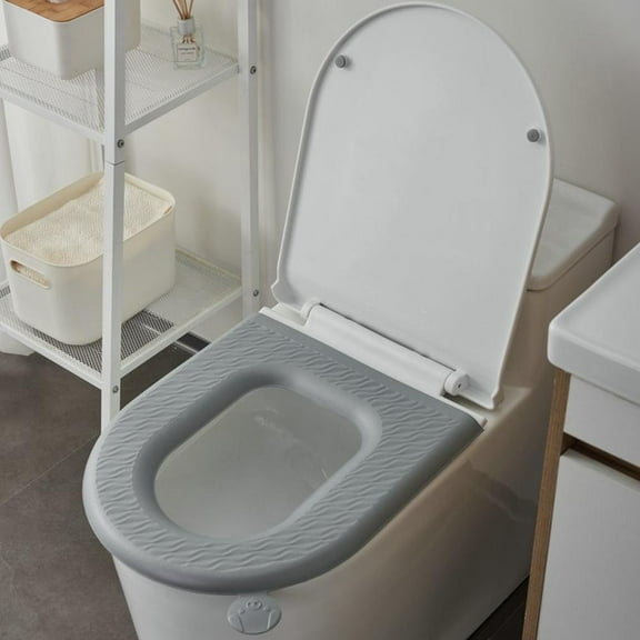 Waterproof Silicone Toilet Seat Cover, 16.77 x 15.21 in, Keeps Seat Clean and Dry, for Easy Bathroom Hygiene and Comfort