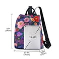 thumbnail image 3 of FORMRS Women's Travel Backpack Purse Anti-Theft Hidden Pockets Casual Shoulder Bag, Beautiful Floral Pattern, 3 of 7