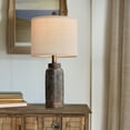 thumbnail image 3 of Oneach Farmhouse Table Lamp for Living Room Bedroom 20.25" Retro Nightstands Bedside Lamps Resin Home, 3 of 10