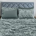 Lux Decor Collection King Bed Sheet Set 6 Piece Microfiber Sheets Set