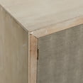 thumbnail image 6 of DecMode 47" x 32" Gray Wood Snakeskin Inspired 2 Door and 3 Drawer Cabinet with Gold Knobs and Washed Brown Frame, 1-Piece, 6 of 15