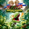 thumbnail image 4 of Woucmuy Dinosaur Shooting Toy Set for Kids, 2 Pack Launchers with Lights, Sound Effects & LCD Score, Interactive Target Game Gift for Boys Ages 3-12, 4 of 7