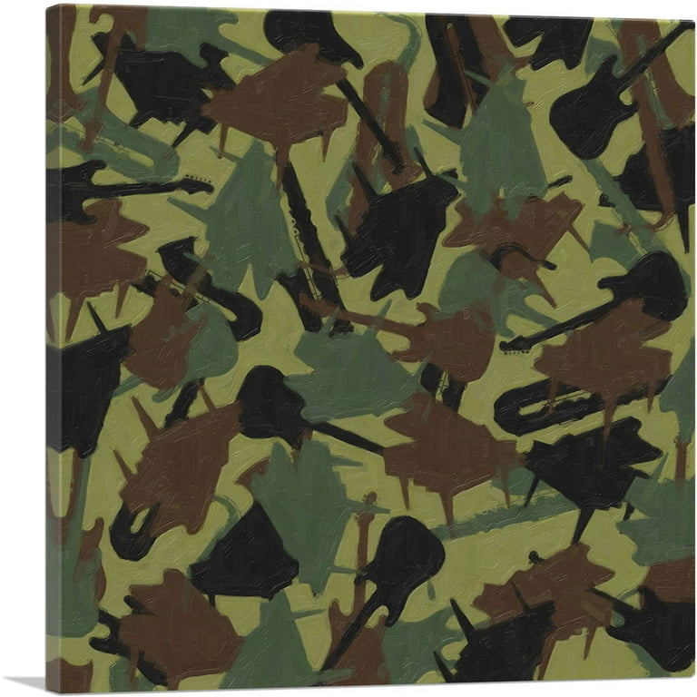 Camouflage (Camo) Print Traditional Army Military | Art Print