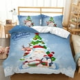 thumbnail image 1 of Yipa Coverlet Set 3 Pieces Christmas Quilt Elk Printed Premium Xmas Bedspreads Lightweight Bedding Ultra Soft Breathable Multi-Sizes Snowman Print Style-E 90.16''x103.94", 1 of 1