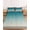 Turquoise, variant on Cal.King Size Fitted Sheet Set - Teal Blue Ombre 3 Piece Bedding Sets 16" Deep Pocket Fitted Sheet with 2 Pillowcases, Contemporary Gradient Abstract Art Brushed Microfiber Hotel Luxury Bed Sheets