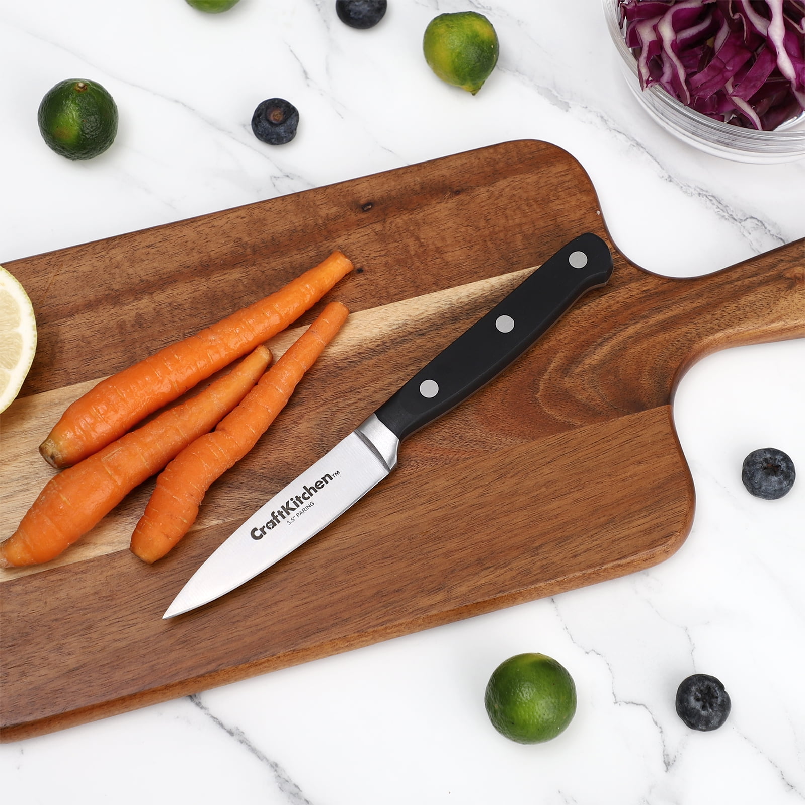 (4 pack) Craft Kitchen Stainless Steel Paring Knife