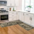 thumbnail image 4 of Kitchen Quotes Kitchen Mats Set of 2, Seasonal The Kitchen is The Heart of The Home Cooking Sets Holiday Party Low-Profile Floor Mat - 17x29 and 17x47 Inch, 4 of 6