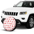 thumbnail image 2 of Kdxio Pink Hearts1 for Tire Cover Wheel Protectors Tyre Covers Weatherproof Wheel Covers Universal Fit for Trailer Rv SUV Truck Camper Travel Trailers 14 inch, 2 of 8