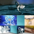 thumbnail image 4 of Men Women Silver Plated Constellations Adjustable Opening Ring Birthday Gift Leo,Cancer, 4 of 8