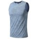 thumbnail image 3 of Camiseta sin mangas deportiva de cuello redondo para hombre, de color liso, sin mangas, estampada, de entrenamiento, de poliéster, 3 of 8