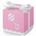thumbnail image 2 of Wilton Pink Die Cut Rattle Square Box Favor Kit, 25 Count, 2 of 2
