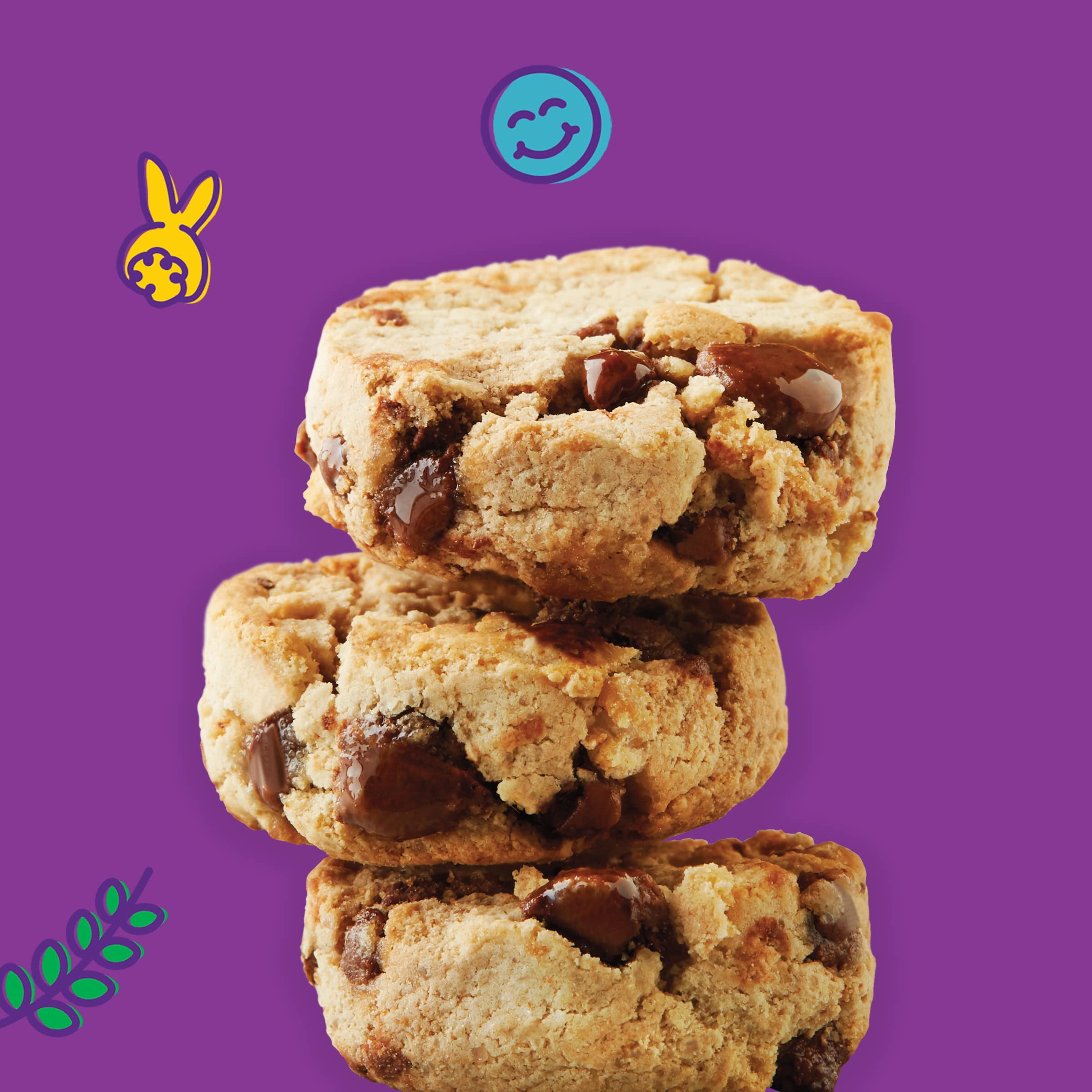 Pack of 2 - Annies Organic Chocolate Chip Cookie Bites, 10 Pouches, 10.5 Oz Packaging May Vary