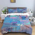 thumbnail image 3 of Disney Cartoon Cute Stitch Print Three Piece Bedding Set Cover Set With Pillowcase Children or Adults King Queen Full Twin Size, 3 of 5