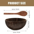 thumbnail image 4 of Serving Trays for Party Coconut Bowl Set Shell Bowls Natural Banquet, 4 of 6