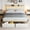 White, variant on Kicctian King Size Upholstered Platform Bed Frame with LED Headboard, 2 Storage Drawers, USB Charging Ports, Sturdy Metal Design, Easy Assembly,White