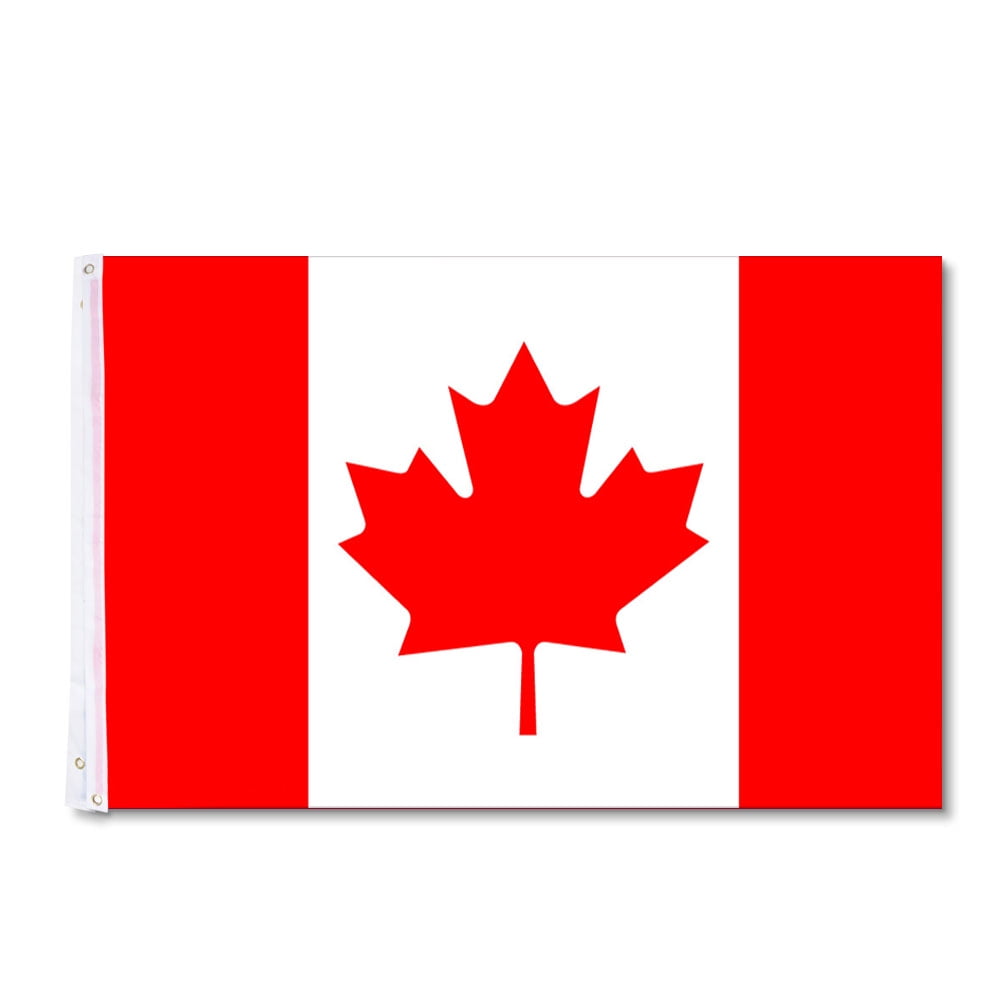 Yeshom 3'x5' ft Polyester Canada Flag Canadian Maple Leaf ...