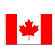 Yeshom Drapeau du Canada en polyester 3 pi x 5 pi Bannière Feuille d'érable canadienne Cour intérieure extérieure pour mât de drapeau