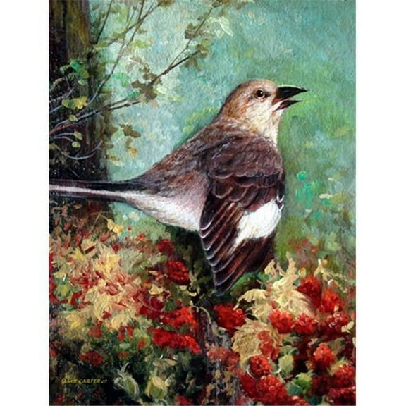 Mockingbird Flag Garden Size