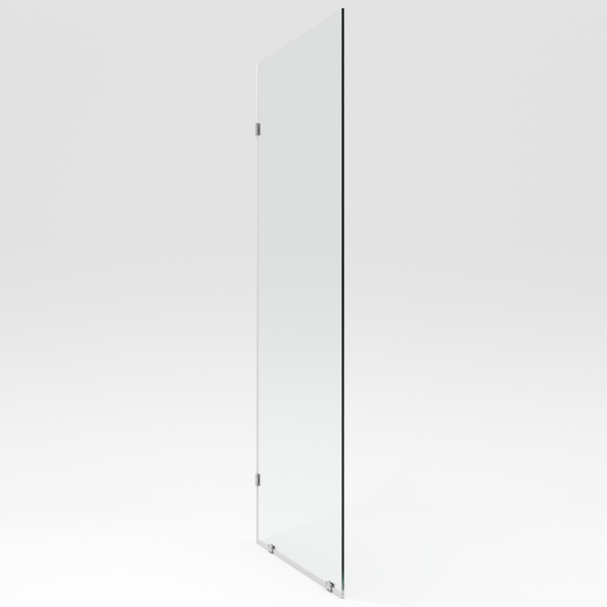 DV-1SD0221S Single Fixed Glass Panel For Shower 32"×78", Thick Frameless Tempered Safety Glass Shower Screen