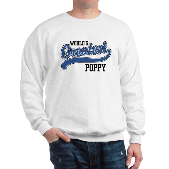 CafePress - World's Greatest Poppy Sweatshirt - Crew Neck Sweatshirt