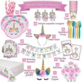 thumbnail image 3 of 142 Pcs Fournitures de Fête Licorne Ultime pour Anniversaire de Fille, 3 of 5