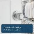 thumbnail image 4 of Fairfax Satin Nickel Front Door Knob with Deadbolt  Reversible Exterior/Interior Entry Door Knob with Key and Deadbolt Lock  Front Door Knobs with Lock/Front Door Lock  Traditional Home D, 4 of 8