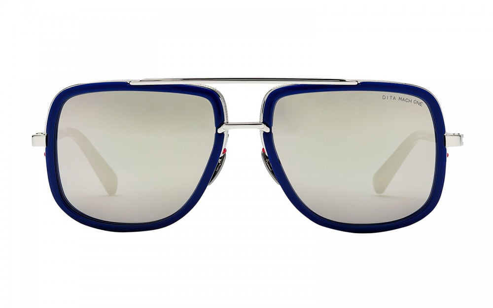 LIMITD EDTITION Genuine DITA MACH ONE 1 Blue Silver Mirror Sunglasses DRX 2030 J
