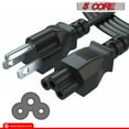 thumbnail image 2 of 6ft 18AWG AC Power Cord, 2-Prong C13 Female to US Male Plug, 10A 125V, 2 of 16