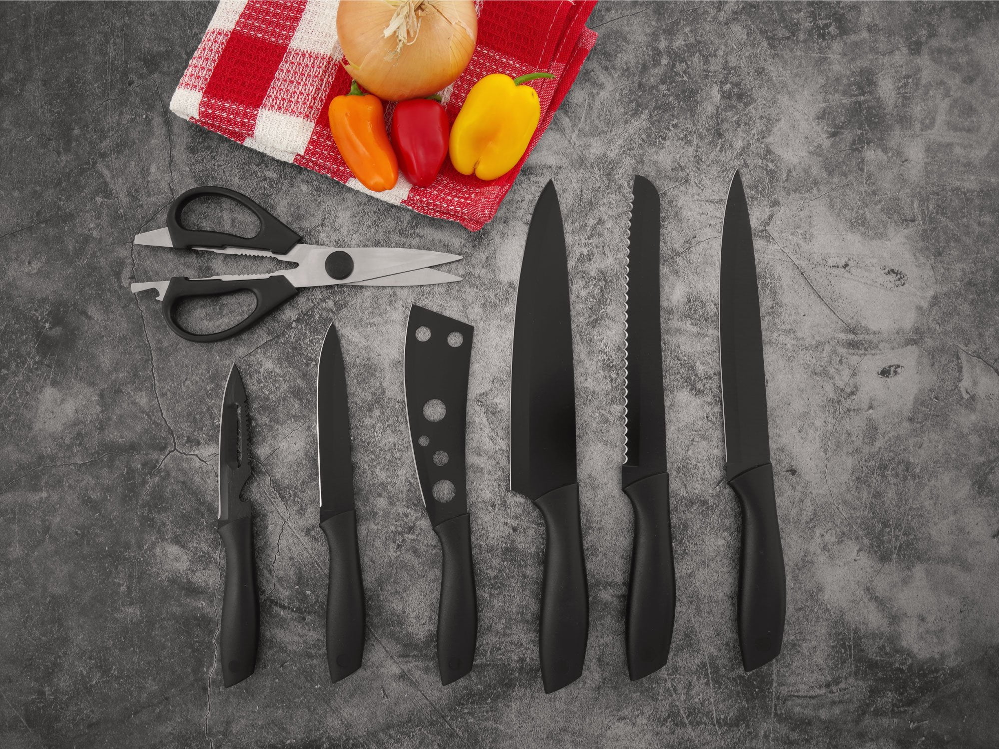 Supreme Housewares 7 Piece Stainless Steel Assorted Knife Set