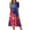 Blue, variant on MGCWSH Usa Themed Dresses for Women Graphic 1950s Crew Neck Spring Maxi Dress Short Sleeve Loose Fit Dress Costume Blue 2XL