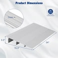 thumbnail image 3 of Threshold Ramps for Doorways, Door Threshold Ramp 1/2/3/4/5" Rise, Aluminum Entry Threshold Ramp for Doorways and Raised Landings, Weight Capacity 700 LB, 3 of 7