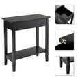 Canddidliike Flip Top Open End Table, with Storage Shelf, Flip Top Side