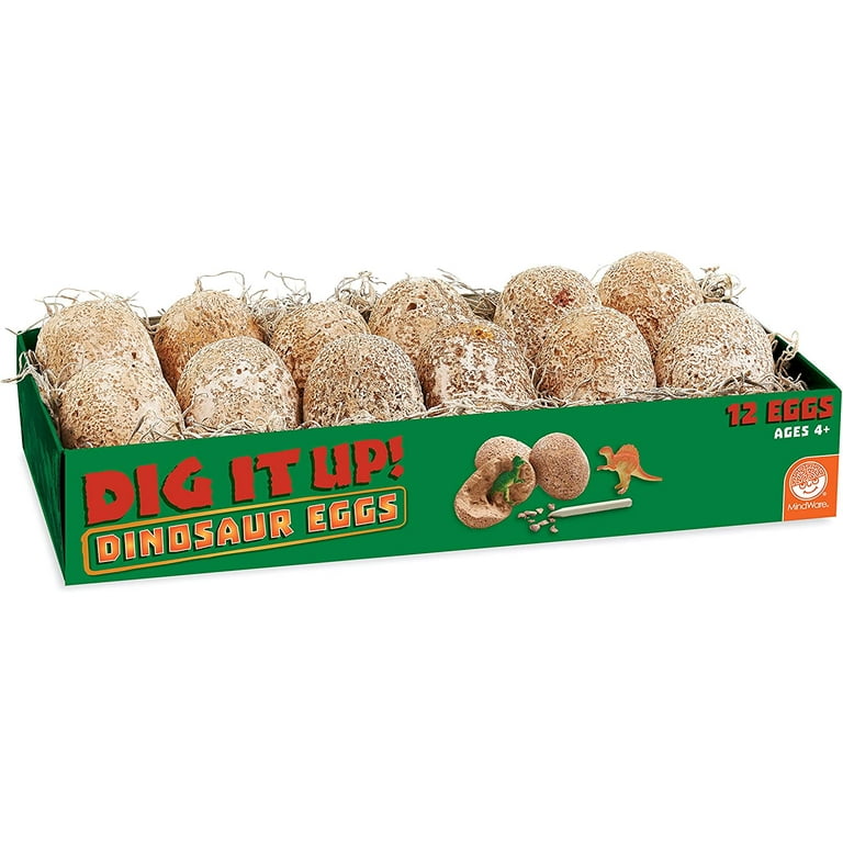 JoyCat Dinosaur Eggs Dig Kit, 12 Dino Eggs with 12 Unique Dinosaurs Inside,  Include A Board Game for Boys&Girls, STEM Educational Science Christmas