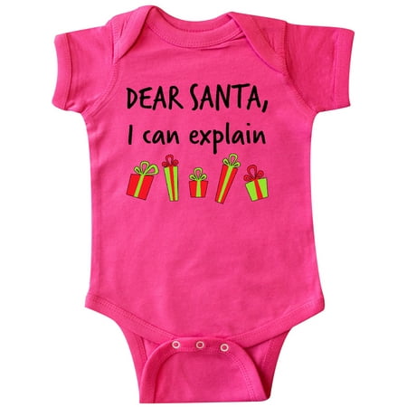 

Inktastic Dear Santa I Can Explain... Gift Baby Boy or Baby Girl Bodysuit