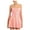 Pink, variant on Lovskoo 2024 Women Sparkly Sequin Mini Dress Spaghetti Strap Backless A-Line Back Hollow Out High Waist Elegant Party Gown White