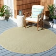 thumbnail image 2 of Safavieh Courtyard Naomi Geometric Indoor/Outdoor Area Rug, Beige/Green, 6'7" x 6'7" Round, 2 of 8