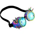 thumbnail image 3 of lunettes Kalidoscopio Cristal Arc-en-ciel Lunettes Steampunk Lunettes De Soudage Lunettes Punk Cosplay, 3 of 5