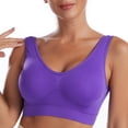 thumbnail image 2 of Damas sin rastro cómodo de una pieza sin anillo de acero chaleco transpirable sujetador de reunión ropa interior de mujer Fridja  nalpqowj34513, 2 of 6