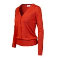 thumbnail image 3 of Made by Olivia Women's Classic Button Down Long Sleeve V-Neck Soft Knit Sweater Cardigan, 3 of 7