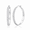 Silver-50mm, variant on VEEDOFA Silver Plated CZ Hoop Earrings for Women, Lightweight Hoops, Gift for Women