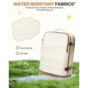 Lightweight Backpack Women, Men Carry On Backpack,Hiking Backpack Waterproof Outdoor Sports Casual Daypack Airplane Approved Backpack Student School Bag Beige Brown