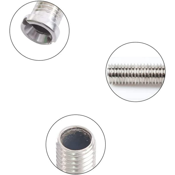 Pack De 4 Tornillos Huecos M12 X 35mm Acero Inoxidable 304 - Perfectos Para Fregaderos De Cocina Y Válvulas De Colador