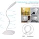 thumbnail image 4 of Lámpara de escritorio LED con cuello de cisne flexible de 3 niveles de brillo, lámpara de mesa con pilas de 5 W, control táctil, lámpara portátil compacta para dormitorio, estudio, oficina,, 4 of 5