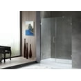 thumbnail image 3 of ANZZI Makata Series 60 in. W by 72 in. H Frameless Hinged Shower Door in Polished Chrome with Handle, 3 of 11