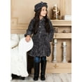 thumbnail image 4 of Widgeon Girls Faux Fur Jacket Outwear Coats Female, Textured Wave Grey, Size: 3, 4 of 8