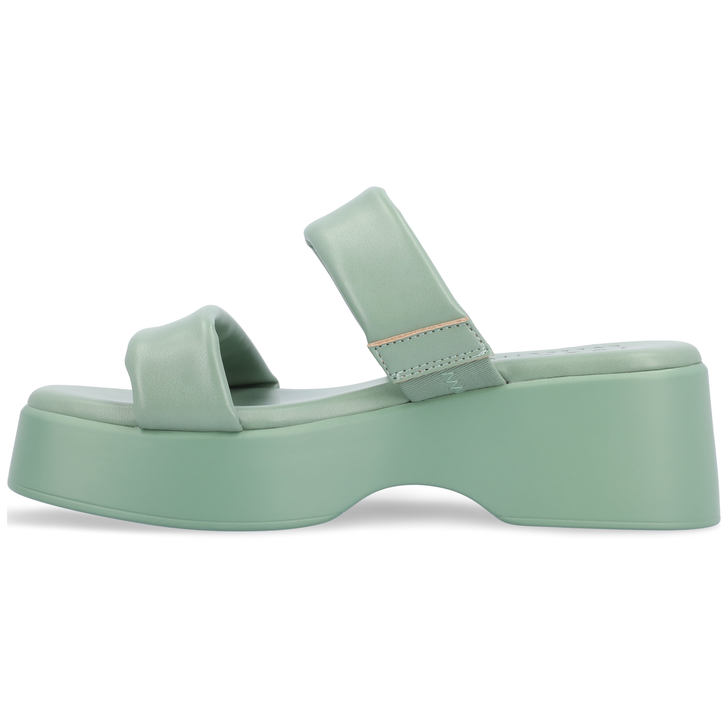 Journee Womens Veradie Slip On Platform Sandals